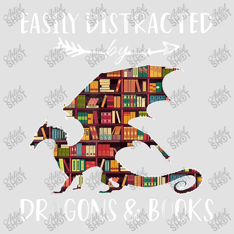 Easily Distracted By Dragon And Books Nerds Men Women Foam Trucker Hat by HailieDesign | Artistshot