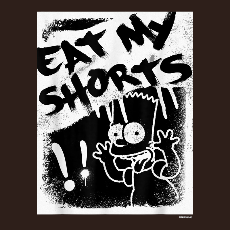 The Simpsons Bart Simpson Eat My Shorts Spray Paint Graffiti T Shirt Foam Trucker Hat by evansjalayia | Artistshot