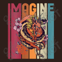 Womens Imagine Great Dragon Vintage Cool Art Great Art Character Foam Trucker Hat | Artistshot