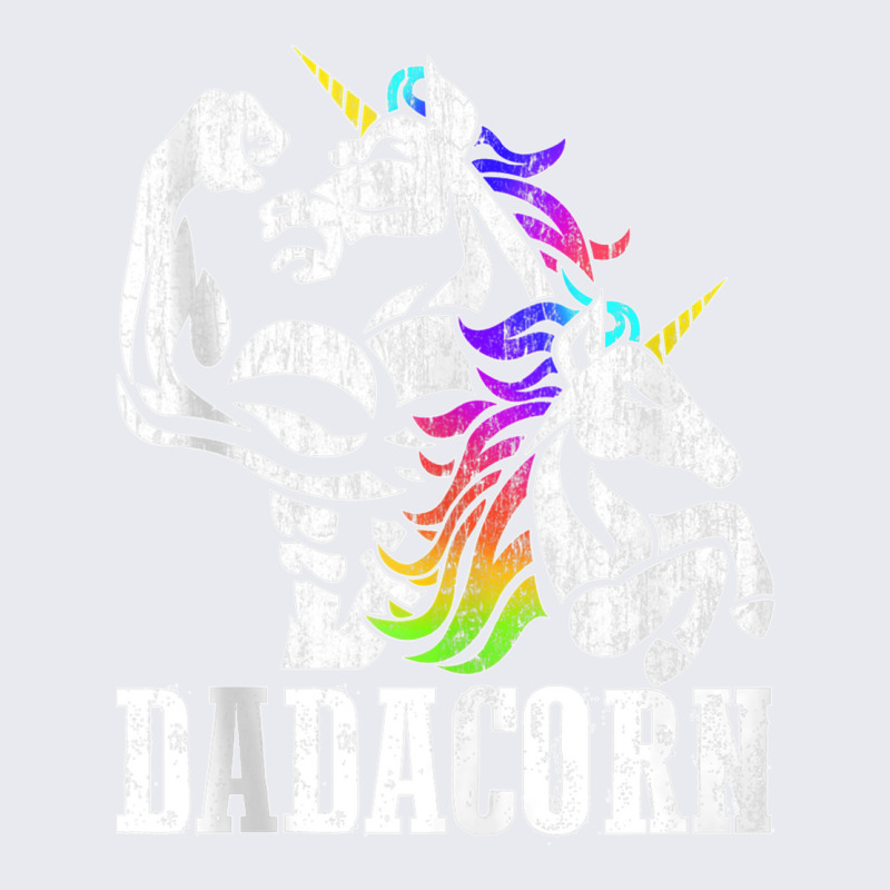 Manly Unicorn Muscle Dad And Daughter Dadacorn Fathers Day Tank Top Adjustable Baseball Cap | Artistshot