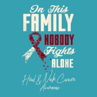 Oral Head & Neck Cancer In This Family Nobody Fights Alone T Shirt Dyed Cap | Artistshot