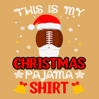 Football This Is My Christmas Pajama Funny Santa Football 412 Urban Heavy T-shirt | Artistshot