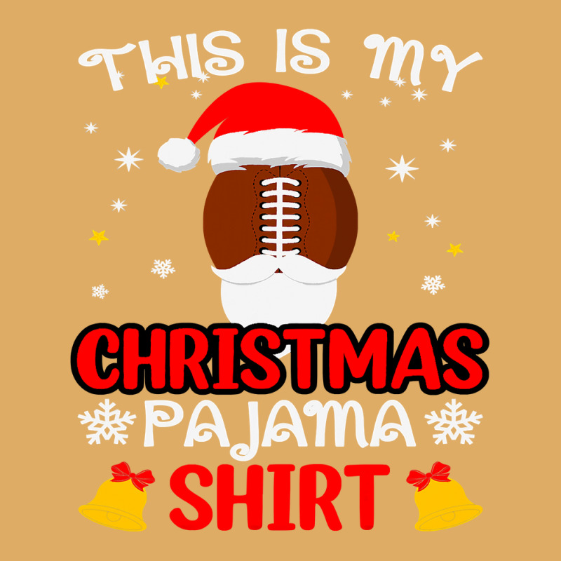 Football This Is My Christmas Pajama Funny Santa Football 412 Urban Heavy T-shirt by coolquirrell | Artistshot