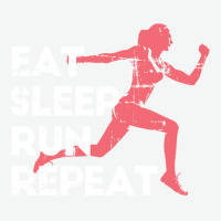 Eat Sleep Run Repeat Track And Field Girl Marathon Running Pullover Ho Urban Heavy T-shirt | Artistshot