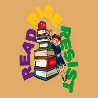 Read Rise Resist Girl With Books Urban Heavy T-shirt | Artistshot