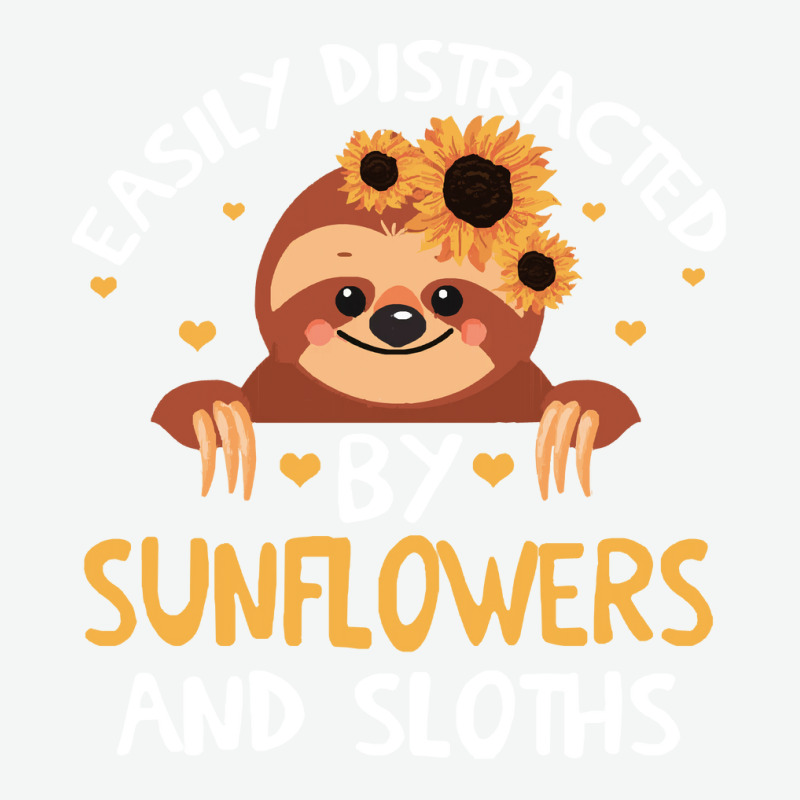 Distracteds By Sunflowers And Sloths T  Shirt Easily Distracteds By Su Urban Heavy T-shirt | Artistshot