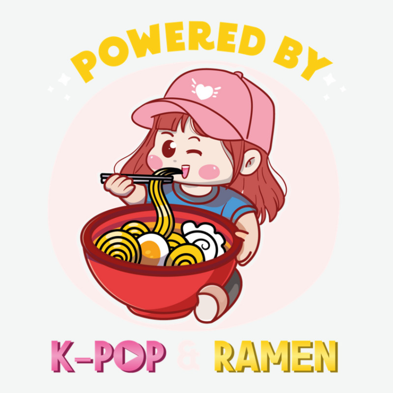 Powered By K Pop And Ramen Japanese Noodles Korean Kpop Novely Urban Pullover Hoodie by cm-arts | Artistshot