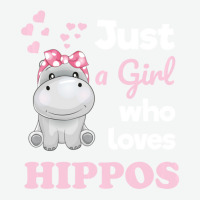 Girls Hippo Gift Just A Girl Who Loves Hippopotamuses Urban Pullover Hoodie | Artistshot