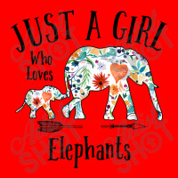 Just A Girl Who Loves Elephants Cute Design For Women Girls Bomber Jacket | Artistshot