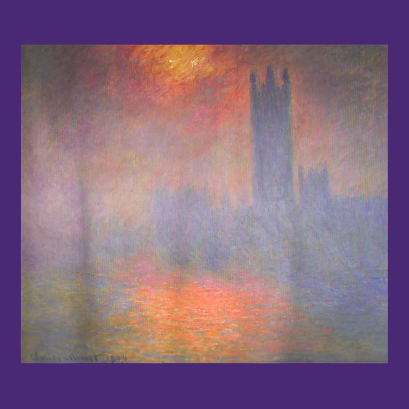 Monet's London Houses Of Parliament The Sun Shining Fog T Shirt Beanie by densonozmastonmq | Artistshot