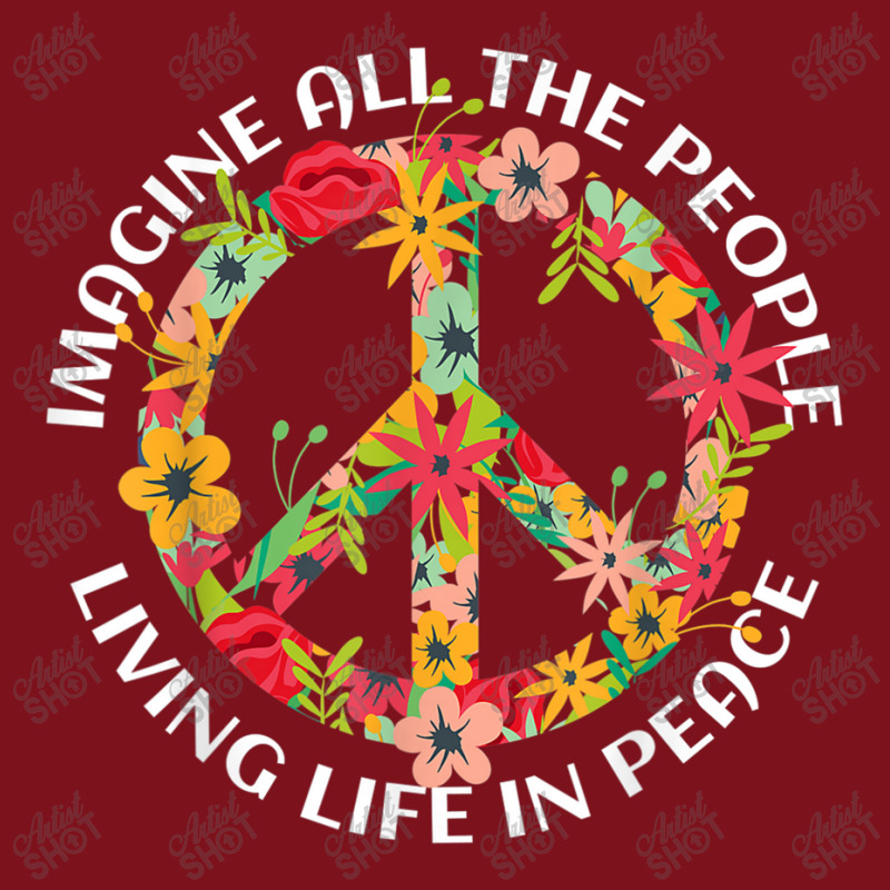 Imagine All The People Living Life In Peace Art Beanie by HailieDesign | Artistshot