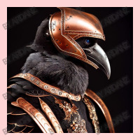 A Raven Wearing Copper, Armour And Helm Visor Hat | Artistshot