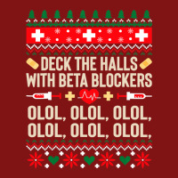 Deck The Halls With Beta Blockers Nurse Ugly Christmas Sweatshirt Snapback Trucker Cap | Artistshot