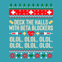 Deck The Halls With Beta Blockers Nurse Ugly Christmas Sweatshirt Dyed Cap | Artistshot