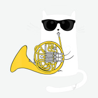 Jazz Cat Playing French Horn Cool Smooth Urban Heavy T-shirt | Artistshot