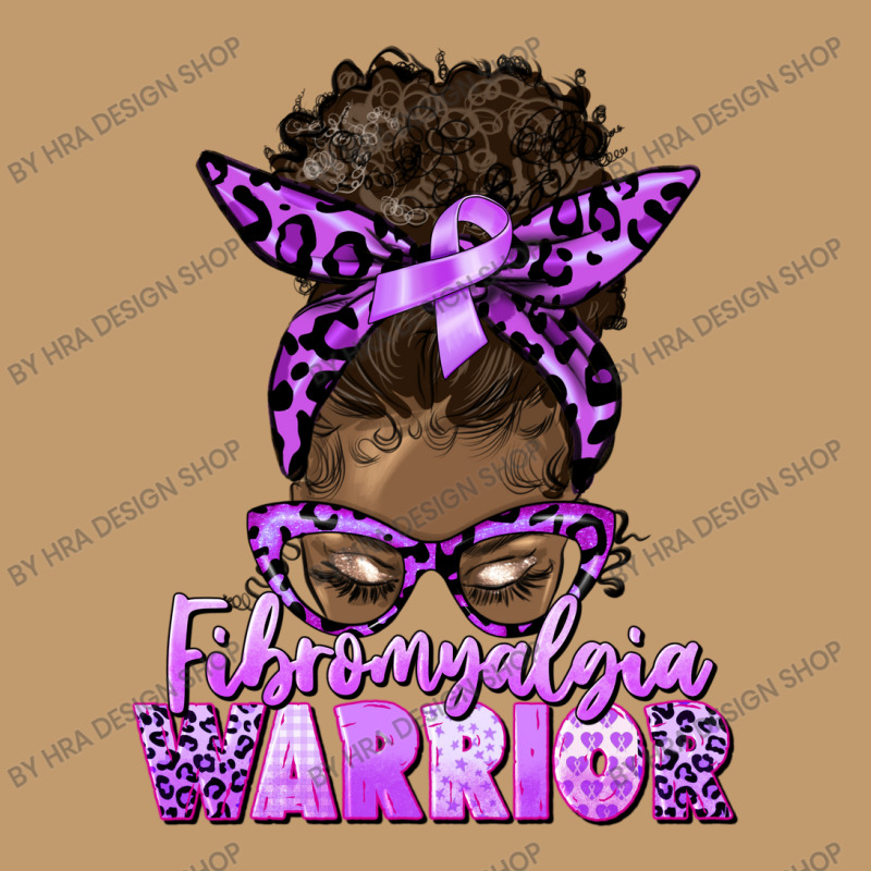 Fibromyalgia Warrior Afro Messy Bun Urban Heavy T-shirt | Artistshot