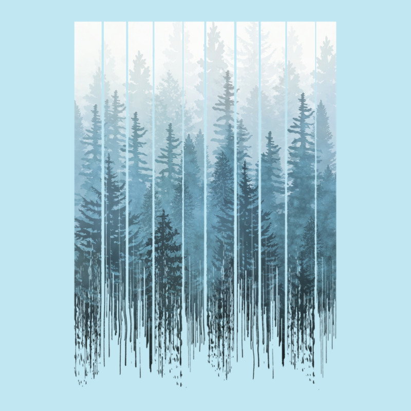 Grunge Dripping Turquoise Misty Forest Urban Pullover Hoodie | Artistshot