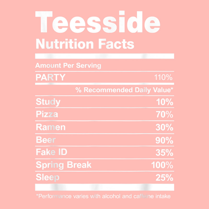 Teesside Nutrition Facts College University T Shirt Urban Pullover Hoodie by hankeajrippleex5 | Artistshot