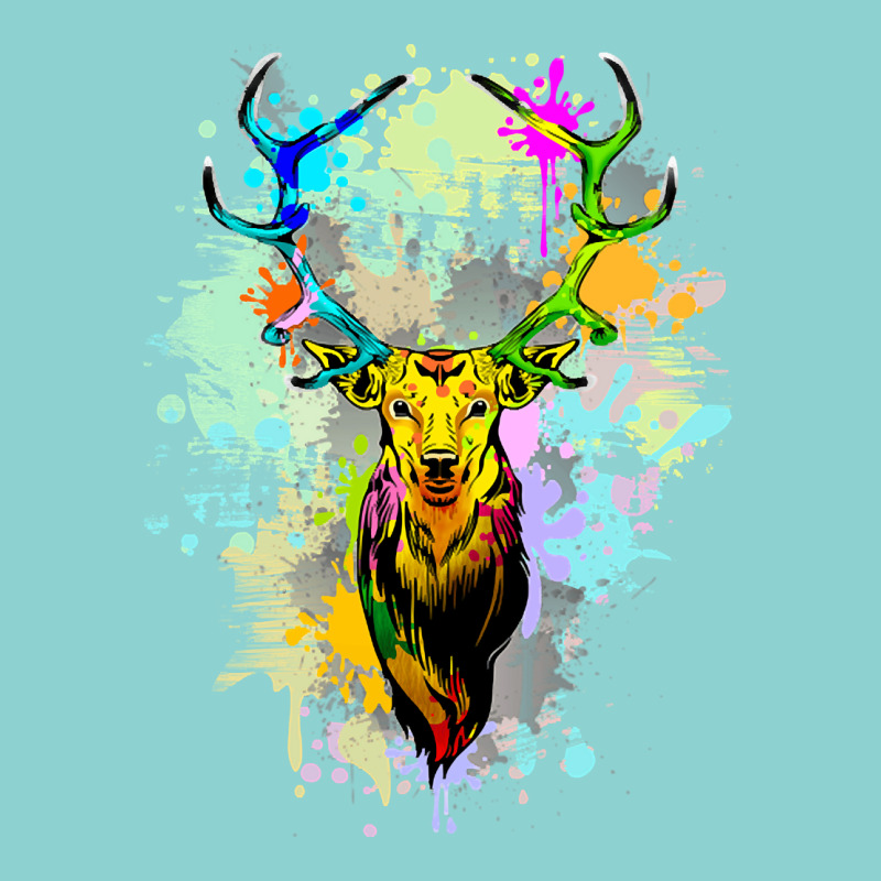 Deer Popart Dripping Paint, Deer Pop Art, Dripping Paint, Deer Drippin Leatherette Tumbler | Artistshot