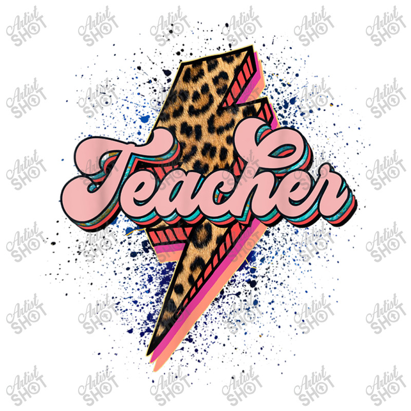 Teacher Leopard Lightning Thunder Western Back To School Bomber Jacket | Artistshot