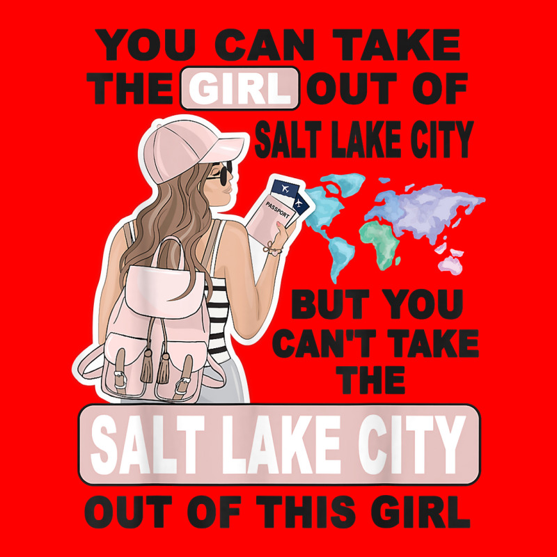 Proud Salt Lake City Girl   Cool Girl From Salt Lake City T Shirt Bomber Jacket | Artistshot