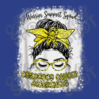 Childhood Cancer Warrior Support Squad Gold Ribbon Messy Bun Beanie | Artistshot