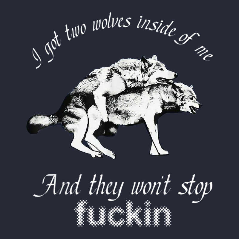 I Got Two Wolves Inside Of Me And They Won't Stop Fuckin' Pom Pom Beanie by Hoang95 | Artistshot