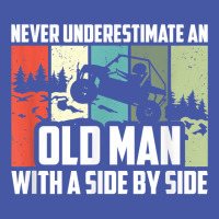 Mens Never Underestimate An Old Man With A Side By Side Utv T Shirt Pom Pom Beanie | Artistshot