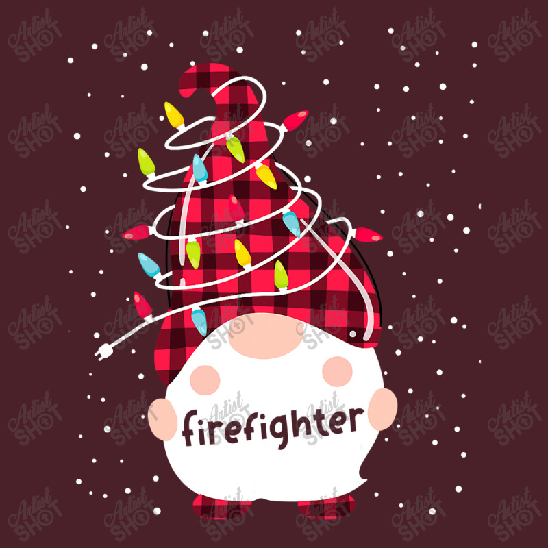 Firefighter Gnome Matching Family Christmas Lights Pajama T Shirt Mesh Back Trucker Hat by Kevin_VandenBerge | Artistshot