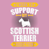 I Work To Support My Scottish Terrier Addiction Dog Lover T Shirt Tie Dyed Bucket Hat | Artistshot