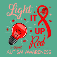 Light It Up Red Autism Awareness Puzzle Tie Dyed Bucket Hat | Artistshot