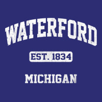 Waterford Michigan Mi Vintage State Athletic Style T Shirt Snapback Trucker Cap | Artistshot