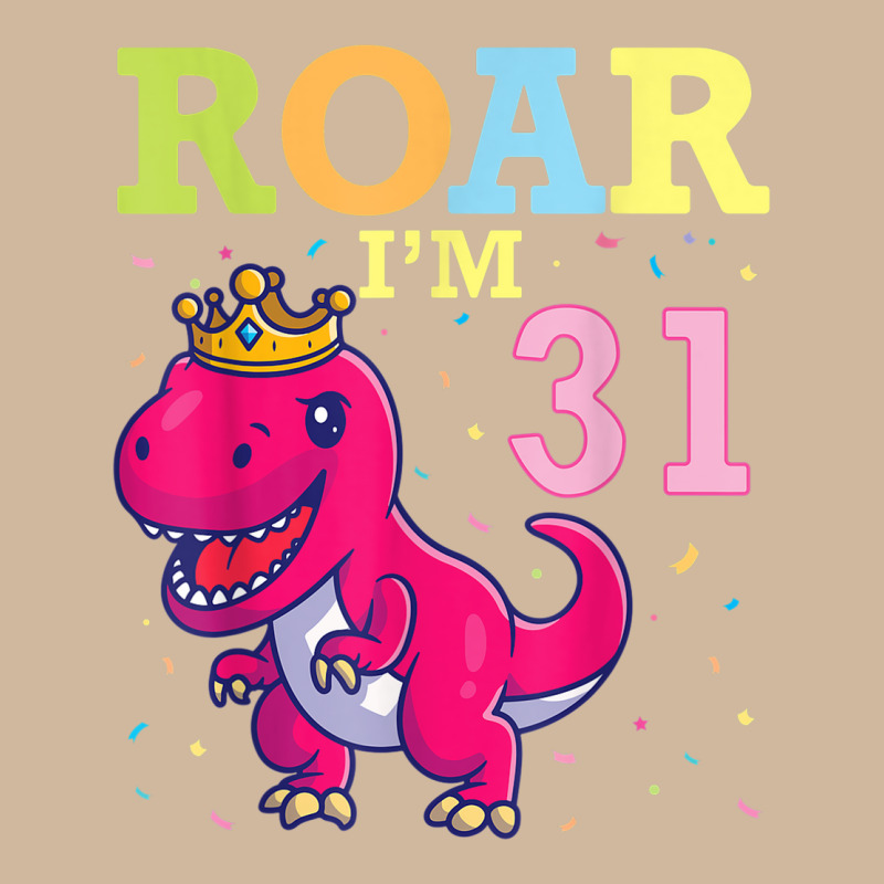 King Dinosaur Dance Happy My Birthday Roar I'm 31 Years Old Adjustable Baseball Cap | Artistshot