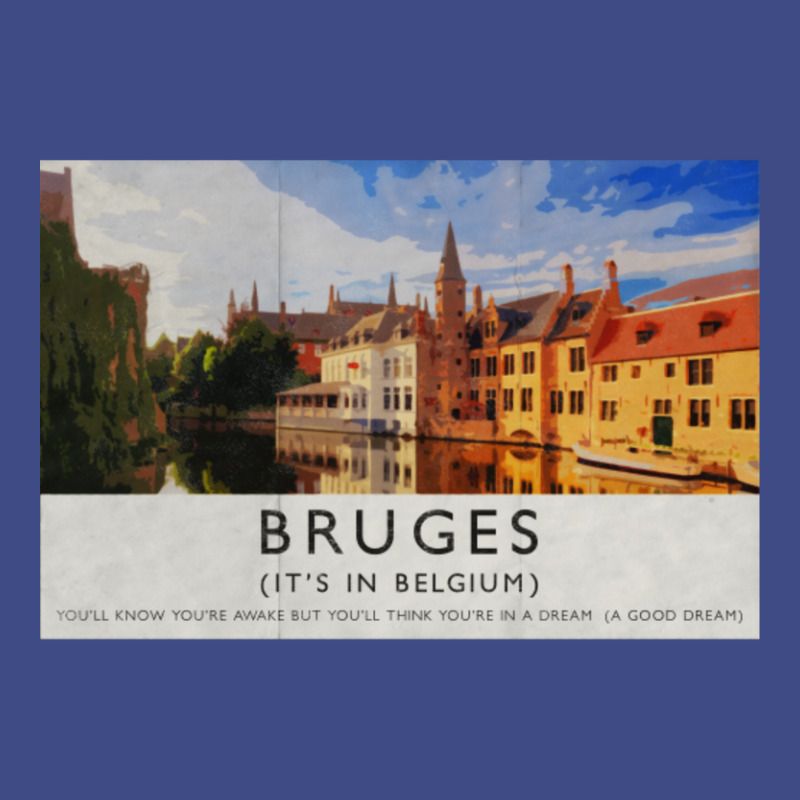 In Bruges Bruges (it?s In Belgium) Travel Poster-irwoq Adjustable Baseball Cap by Kosdapen517 | Artistshot