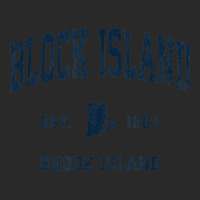 Block Island Rhode Island Ri Vintage Athletic Navy Sports De Adjustable Baseball Cap | Artistshot