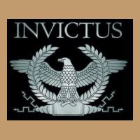 Roman Invictus Eagle, Silver On Black Urban Heavy T-shirt | Artistshot