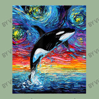 Orca Killer Whale Starry Night Colorful Ocean Art By Aja Urban Heavy T-shirt | Artistshot