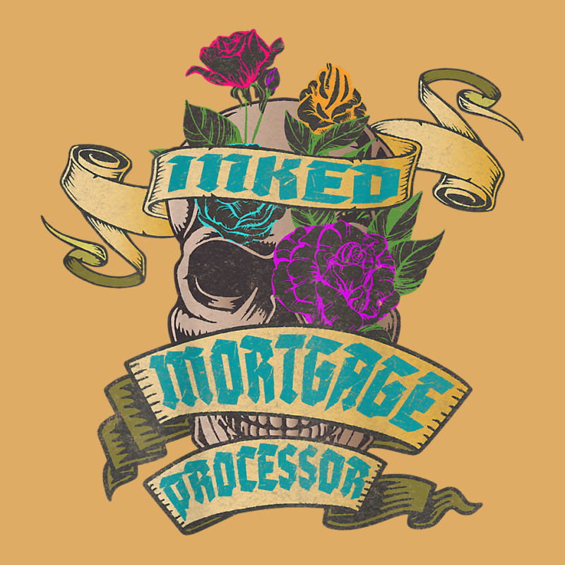 Mortgage Processor Inked Skull Tattoo Backside Design T Shirt Urban Heavy T-shirt | Artistshot