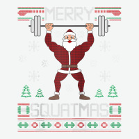 Merry Squatmas Ugly Christmas Sweater Squat Gym Santa Claus Raglan Bas Urban Heavy T-shirt | Artistshot