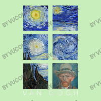 Van Gogh Starry Night Painting Collage With Self-portrait Urban Heavy T-shirt | Artistshot