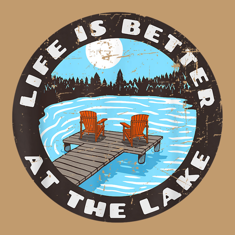 Life Is Better At The Lake   Relaxing Dock Adirondack Chair T Shirt Urban Heavy T-shirt | Artistshot