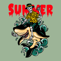 Ghost And Shark Summer Design One Urban Heavy T-shirt | Artistshot