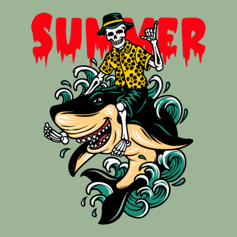 Ghost And Shark Summer Design One Urban Heavy T-shirt by HunterWare | Artistshot