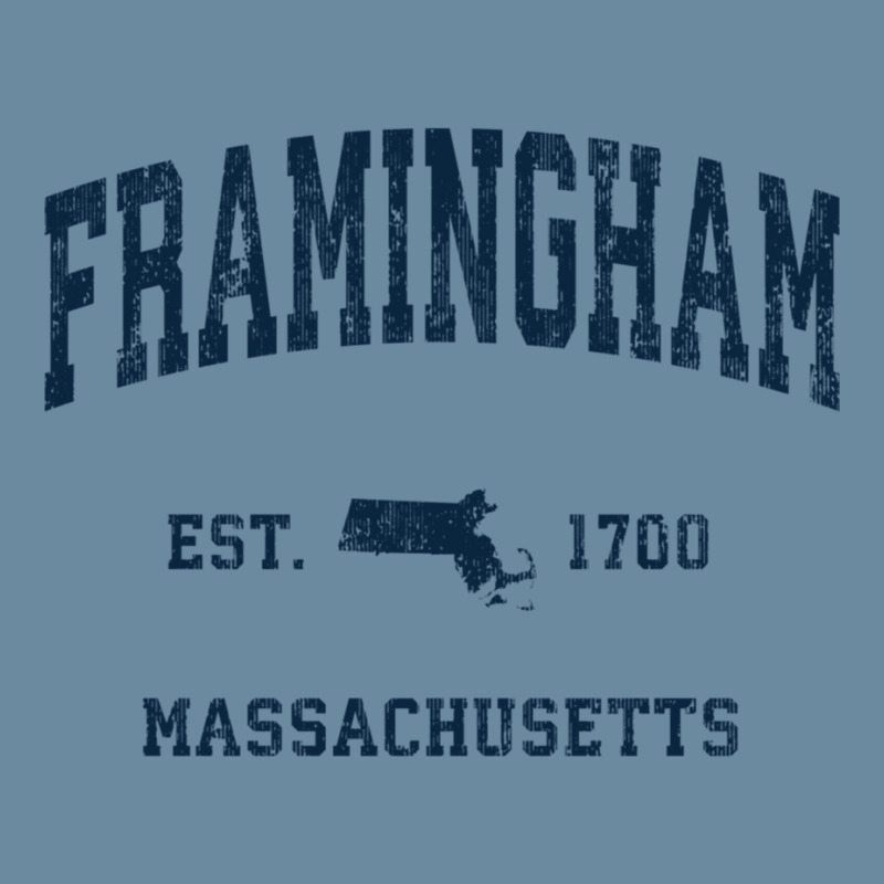 Framingham Massachusetts Ma Vintage Athletic Navy Sports Des Sweatshir Urban Heavy T-shirt by cm-arts | Artistshot