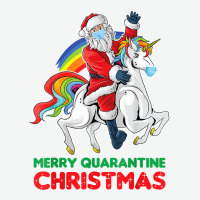 Merry Quarantine Christmas Santa Riding Unicorn Xmas Gifts T Shirt Urban Heavy T-shirt | Artistshot