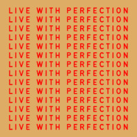 Live With Perfection Red Pattern Aesthetic Urban Pullover Hoodie | Artistshot