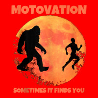 Motivation Sometimes Finds You Bigfoot Moon Silhouette Funny Tank Top Bomber Jacket | Artistshot