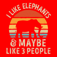 I Like Elephants And Maybe Like 3 People Elephant Lover Gift Bomber Jacket | Artistshot