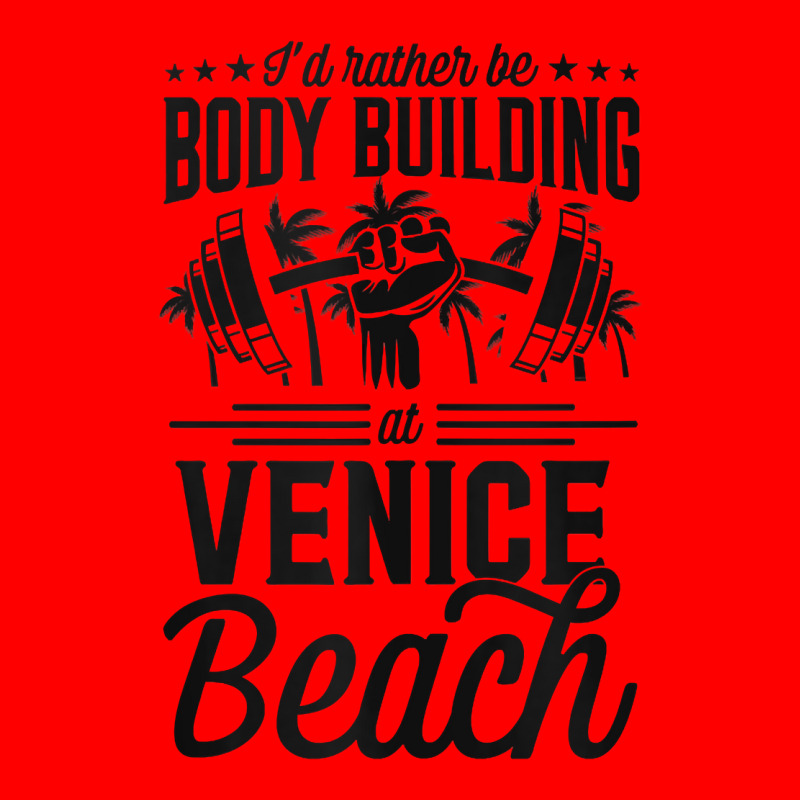 I'd Rather Be Body Building At Venice Weight Lifting Tank Top Bomber Jacket | Artistshot