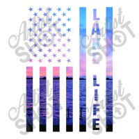 Lake Life American Flag Dock Sunset Wakeboarder Power Boat Bomber Jacket | Artistshot